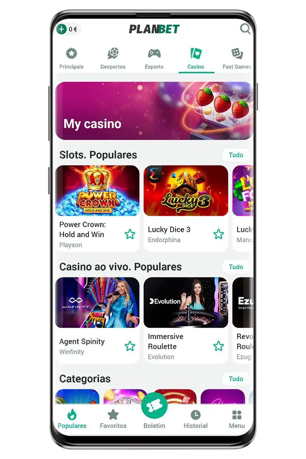 Captura de ecrã do site oficial
