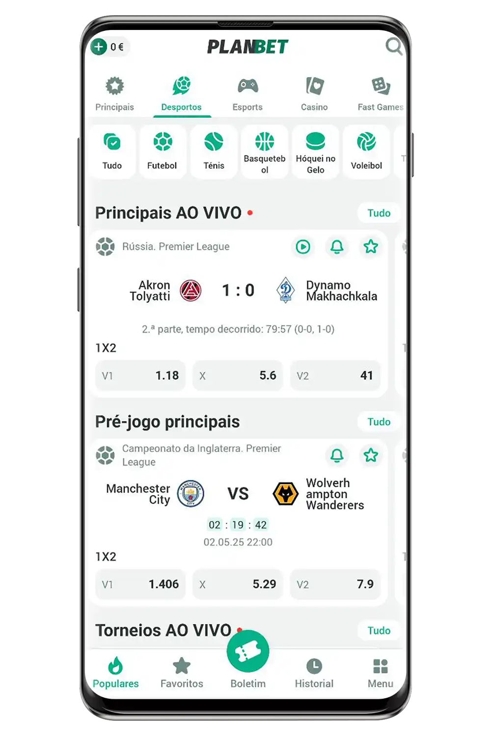 Captura de ecrã do site oficial